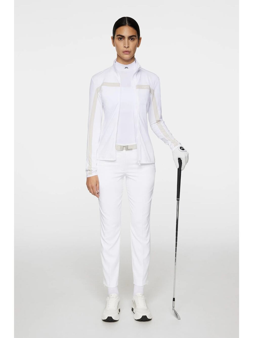 J. Lindeberg Women's 29 White Pia Golf Team USA Active Performance Pants N3-29